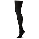 HUE Women's Luster Control Top Tights, Black, Size 3