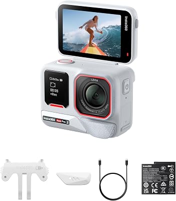 Ace Pro 2 Branco - Câmara de ação 8K, objetivas Leica