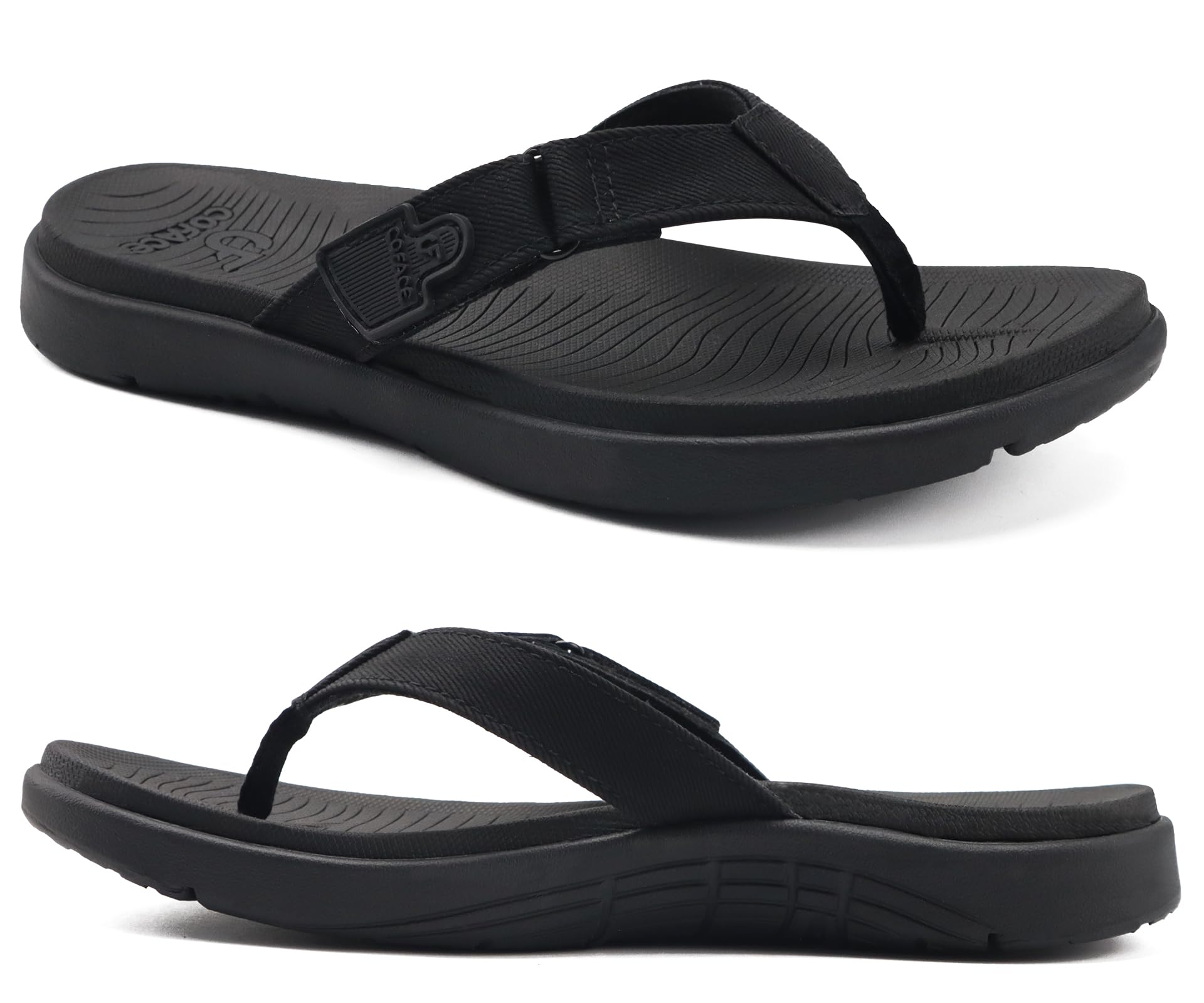 COFACE Women's Flip Flops With Arch Support - Comfortable Thong Sandals With Memory Foam