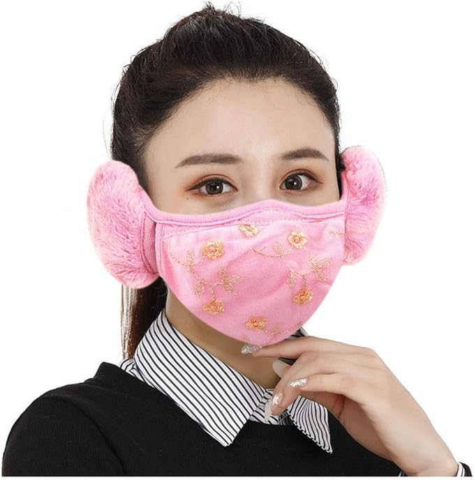 Amazon 冬用マスク ネックウォーマー マスク 防寒マスク 防寒フェイスマスク冬用 耳当て付き かわいい 無地 フェイスカバー フェイスマスク フェイスガード フリース 通気性が良い 男女兼用 メンズ レディース 吸汗速乾 厚型 防風 登山 スポーツ 自転車 ネックゲーター