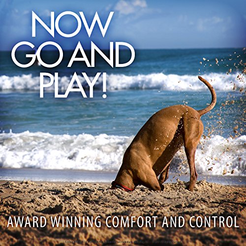 EzyDog Neo Classic Wide Neoprene No Stink Waterproof Dog Collar for Large Dogs Reflective for