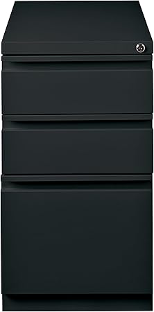 Amazon Com Hirsh Industries 3 Drawer Mobile File Cabinet File In Black Office Products