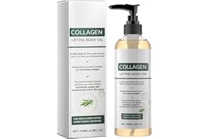 Hydrating Collagen Oil for Body, Nourishes Skin, Lasting Moisturizing, Vitamin C Body Oil After Shower for Neck Arms Abdomen 