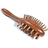 BEENIFIC Scalp Massager Hair Growth Brush,Head Massager Scalp Stress Relax Dandruff Comb,Wooden Scalp Exfoliator Head Scratcher,Unisex (Sandalwood)