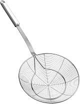 YFWOOD Strainer Skimmer Spider Ladle Stainless Steel 18cm 44cm Handle