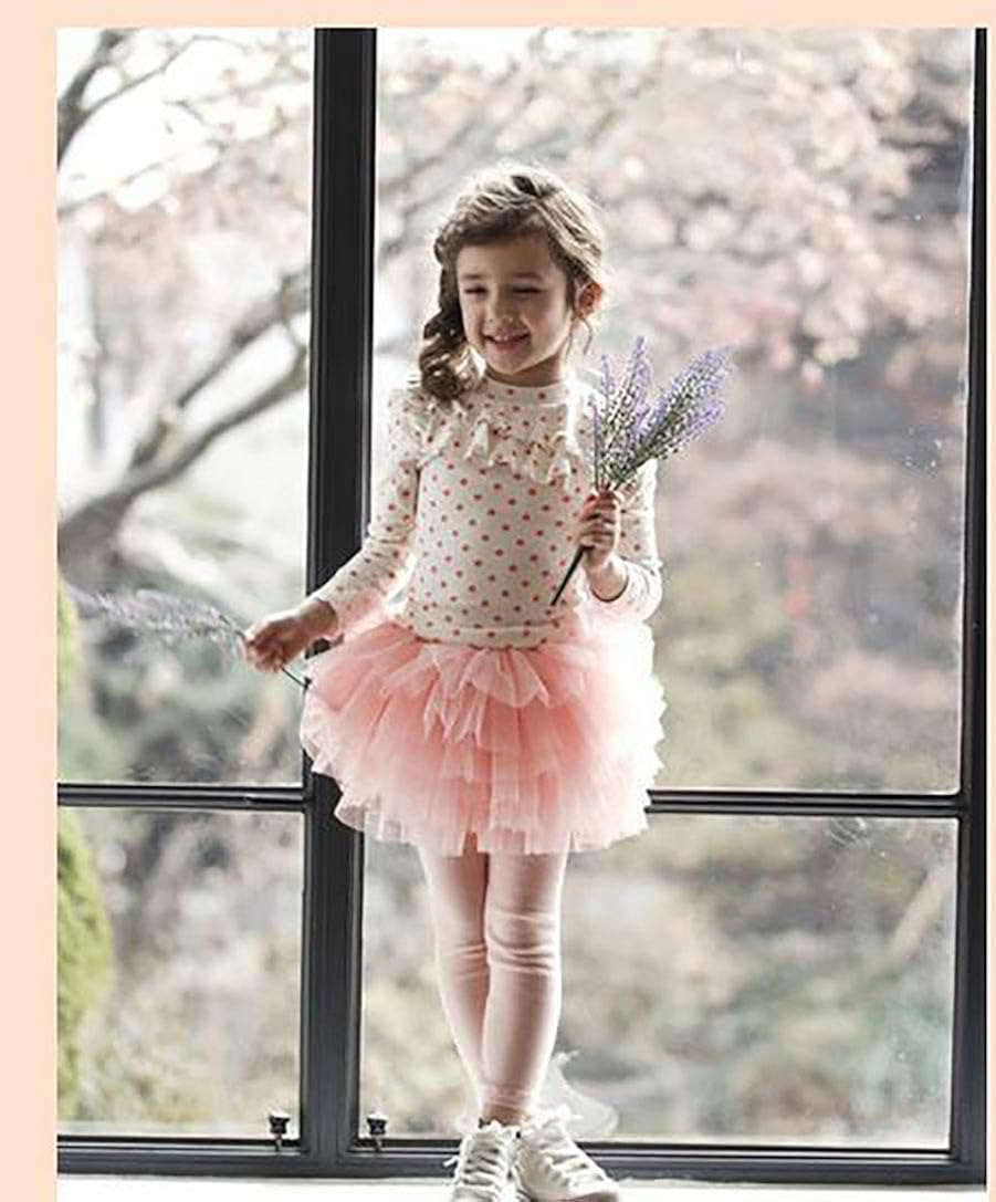 Baby Toddler Girls' Tutu Leggings Tulle Ruffle Skirted Pants 2-6T: Clothing