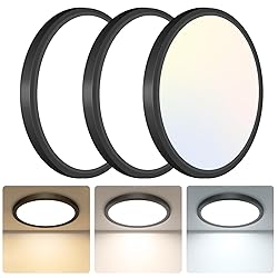 libtit 3Pack 7 inch Flush Mount Ceiling Light, 15W