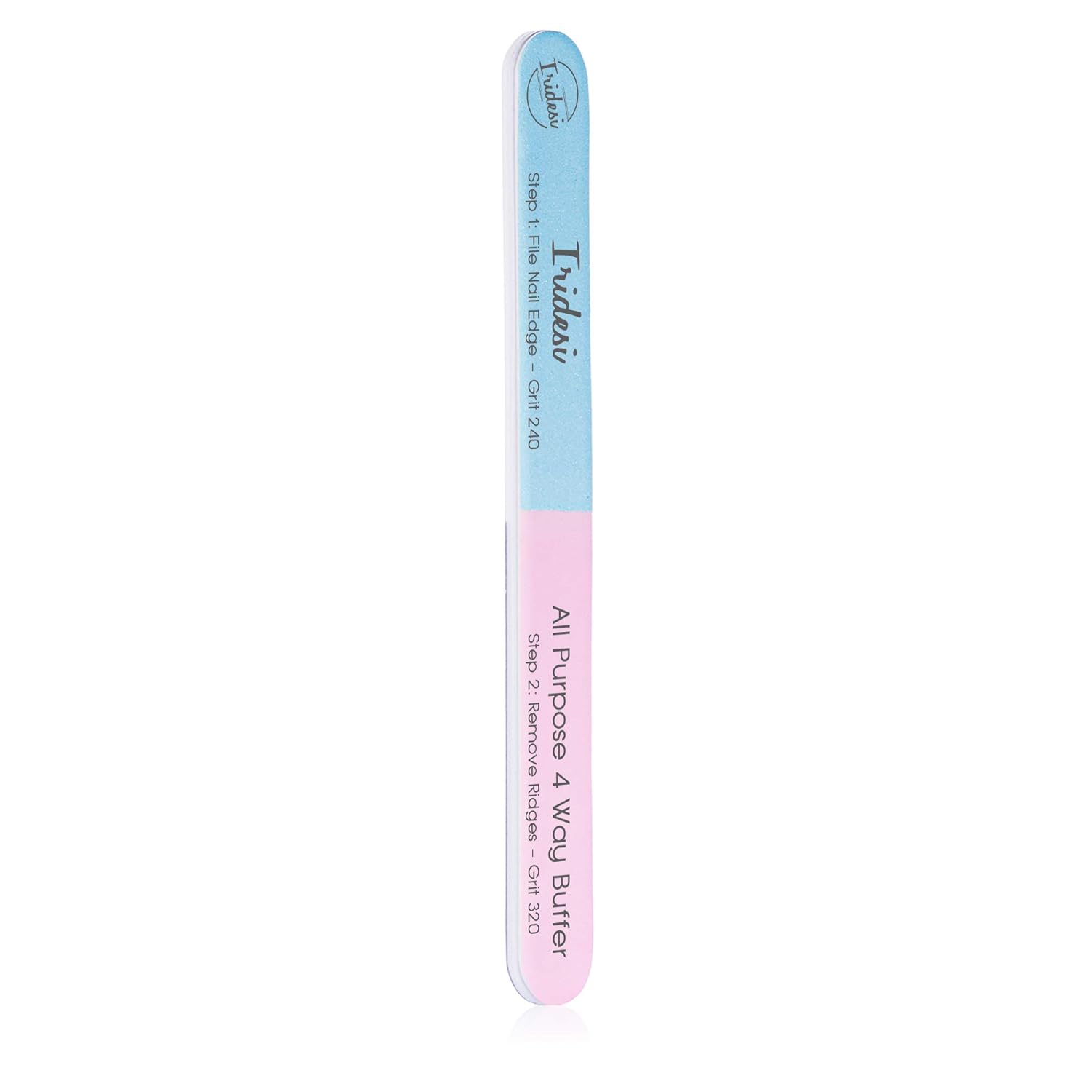 4 Way Nail File and Buffer, 7 Inches Long, All Purpose, Best For Natural Nails, Save Time and Money, 4 Fingernail Files in 1, Professional Care Manicure Tools By Iridesi, 12 Pack : Nail Files And Buffers : Beauty