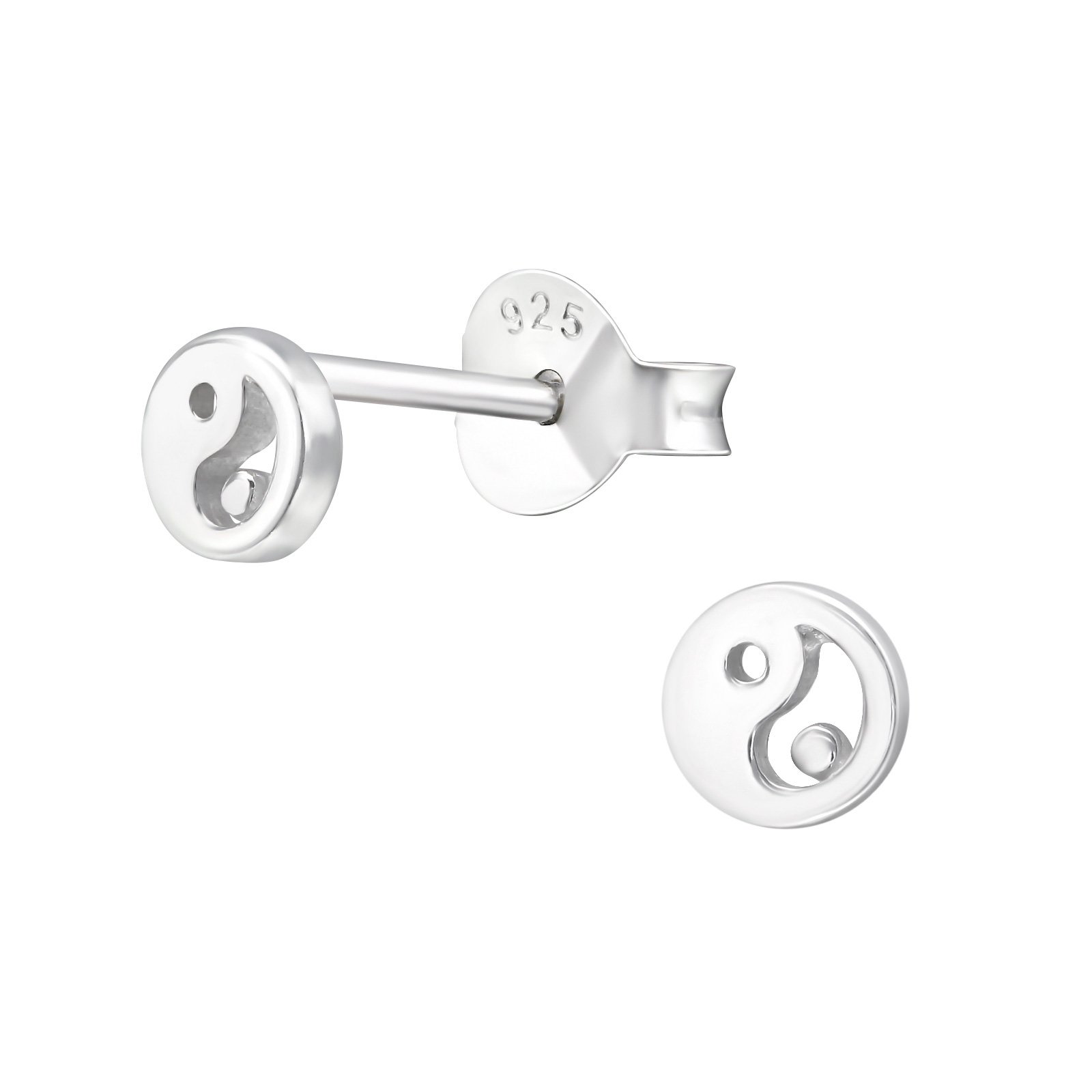 925 Sterling Silver Women Tiny Yin And Yang Stud Earrings for Women & Girls – Gift-Ready Jewellery by The Rose & Silver Company