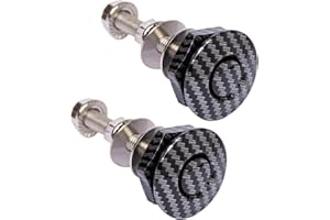 JYJMQ Universal Aluminum Vehicle Hood Pins, Bumper Quick Release Latch License Plate Clip Hood Pins Lock for Car 1.25in ,Quick Release Lock Latch Bumper for Bumper Hood or DIY (2 Set - Carbon)