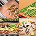 5Pack Teflon Fiber BBQ Grill & Baking Mats, Non-stick, Reusable, Heat Resistant，Easy to Clean