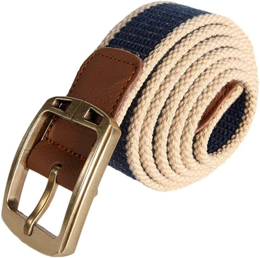 Men'S Canvas Belt Canvas With Belt Beltline Simple Style Buckle Fabric