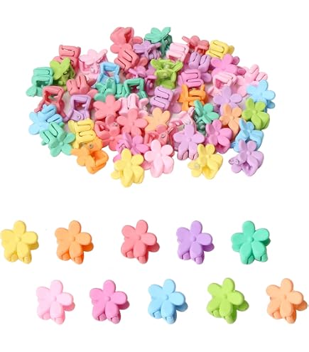 Lot De 16 Pinces à Cheveux LED – 8 Papillons + 8 Méduses – Fibres Optiques Multicolores – Clignotement – Anniversaire, Halloween, Noël – Fête Et Carnaval