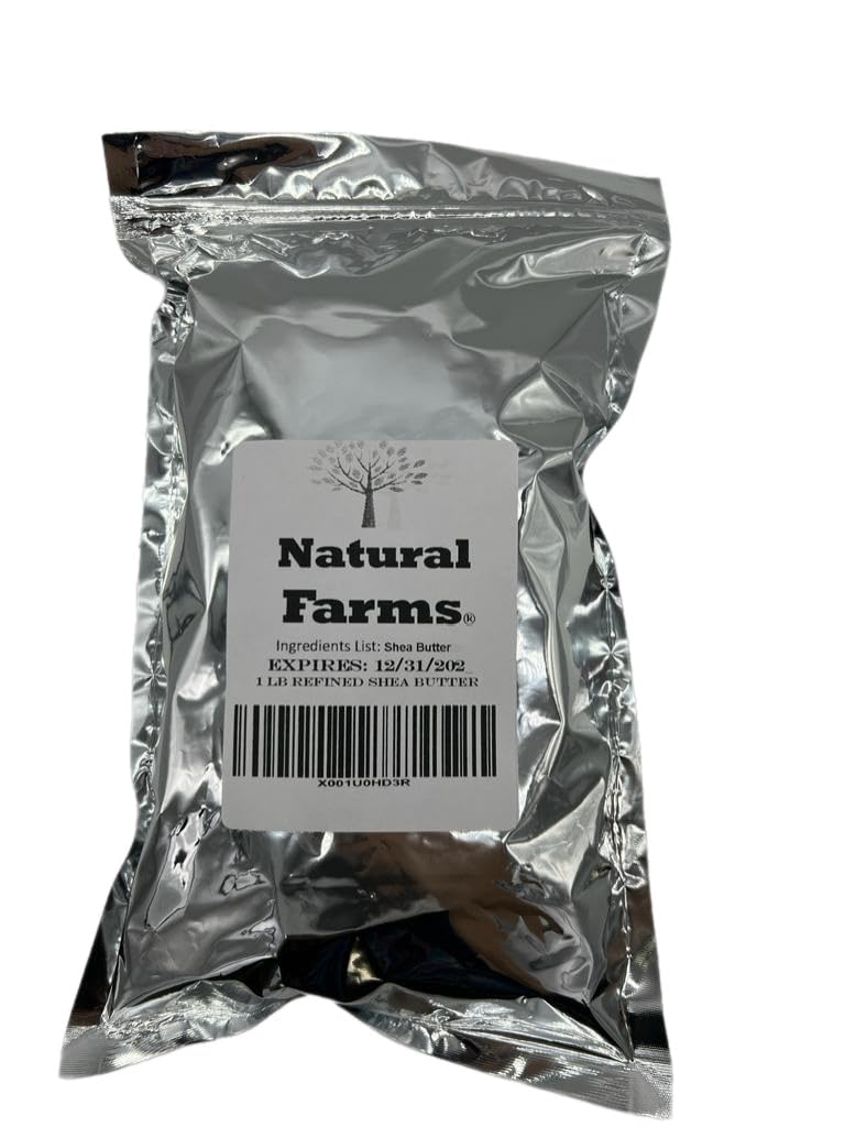 Natural Farms 1lb 100% Ultra Refined Shea Butter