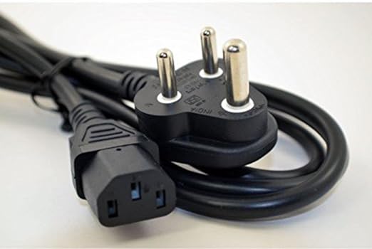 FrndzMart Computer/Printer/Desktop/PC/SMPS Power Cable Cord Black/Pc Cable (1.5 Meter)