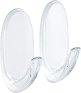 Command Small Hooks with Clear Strips Pack of 2 4 Strips Transparent Indoor view 2