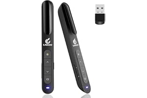 LNKOO Wireless Presenter, RF 2.4GHz Powerpoint PPT Clicker Presentation Remote Slides Show Advance Control Flip Pen