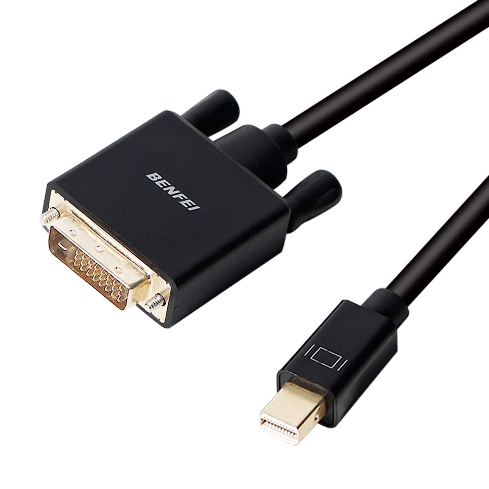 BENFEI Mini Displayport to DVI Cable, Mini DP to DVI 0.9M Cable Male to Male Gold-Plated Cord for MacBook, iMac(LG51) Surface Pro and Laptop