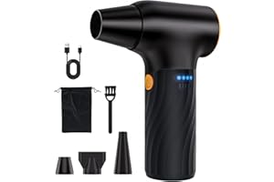 Compressed Air Duster, 250000RPM Electric Air Duster with Brushless Motor, Jet Dry Blower Replace Air Can - No Canned Air Dus