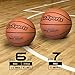 GoSports Indoor/Outdoor Rubber Basketball Six Pack with Pump & Carrying Bag