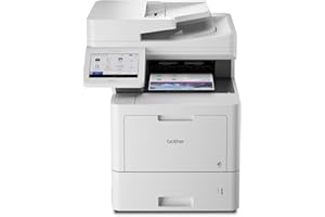Brother MFC‐L9610CDN Enterprise Color Laser All‐in‐One Printer with Fast Printing, Large Paper Capacity, and Advanced Security Features, White