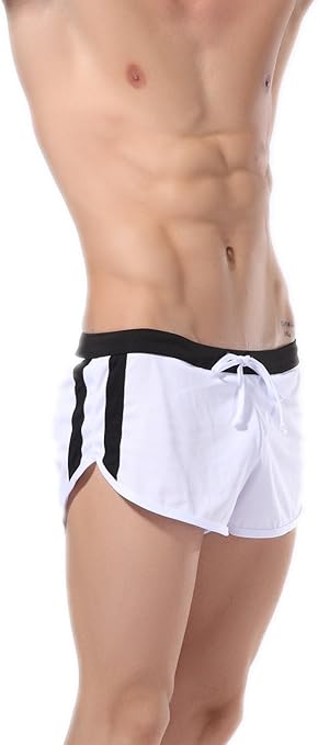 low rise mens workout shorts
