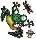 Flippin Frog - Window Sticker / Decal (4.5