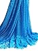KENLACE 5 Yards/Lot African Lace Fabric Swiss Voile Lace Emboridery French Mesh Lace Fabric Material (SKY blue)