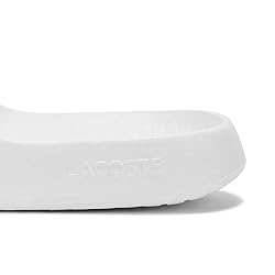 Lacoste Women's Serve Slide, White, 8