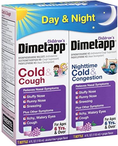 Dimetapp Children's Cold &amp; Cough Antihistamine, Cough Suppressant ...