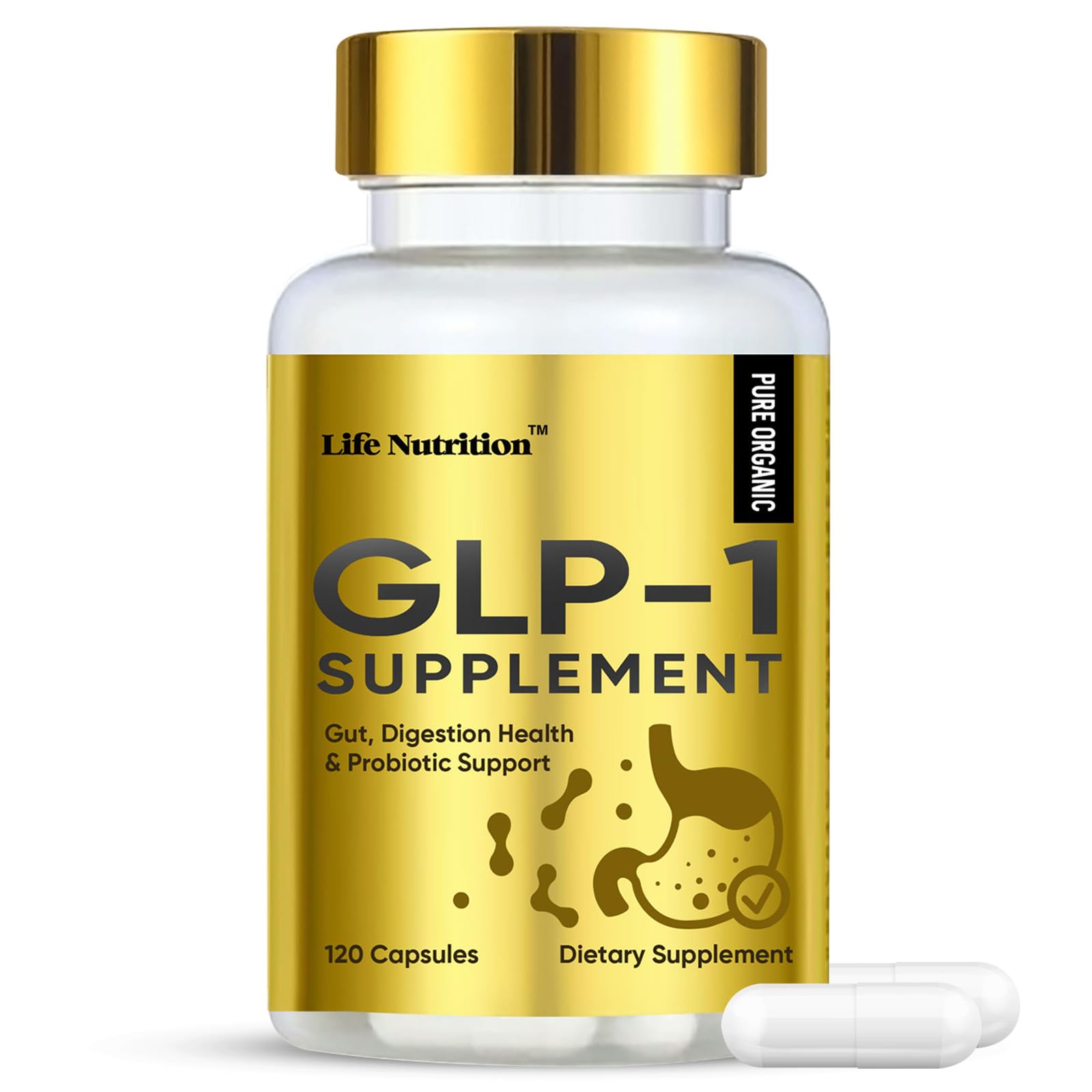 Photo 1 of  FINAL SALE; EXP: 02/24/2028 - Life Nutrition (120 Capsules) GLP-1 Supplement Support, GLP Activate Natural Formula, GLP-1 Supplement for Metabolic, Energy, GLP-1 Support, Take Before Meal