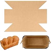 QTRQTR 100 Pcs Parchment Paper Loaf Pan Liners for Baking Bread 9x5 in Loaf Pan Parchment Liners Disposable Non-Stick Bread Pan Liners Loaf Liners for Baking Toast Bread