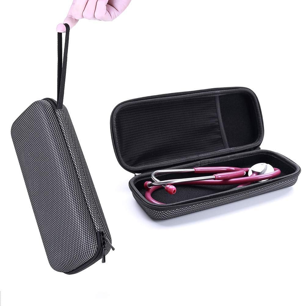 Carry Case for 3M Littmann Lightweight II S.E. 3M Littmann Classic III 5870 Classic III Stethoscope Travel Bagfor Taylor Percussion Reflex Hammer and Reusable LED Penlight (Dual-Network)