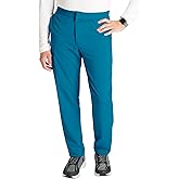 Cherokee Men's Scrub Pants with 5 Pockets, Zip Fly, and Elastic Waistband for All-Day Comfort - CK131A