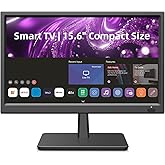 Feihe 15.6 Inch Small Smart TV HD 1080P LED, Flat Screen Smart Television with ATSC Tuner/HDMI/USB/AV for Kitchen, RV, Camper, Home &amp; Bedroom or On-The-Go Entertainment