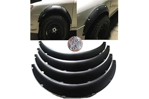 4Pcs 3.5"/90mm 4PCS Set Black Universal Car Wheel Fender Flares Durable Polyurethane Extra Wide Auto Car Body Kit…