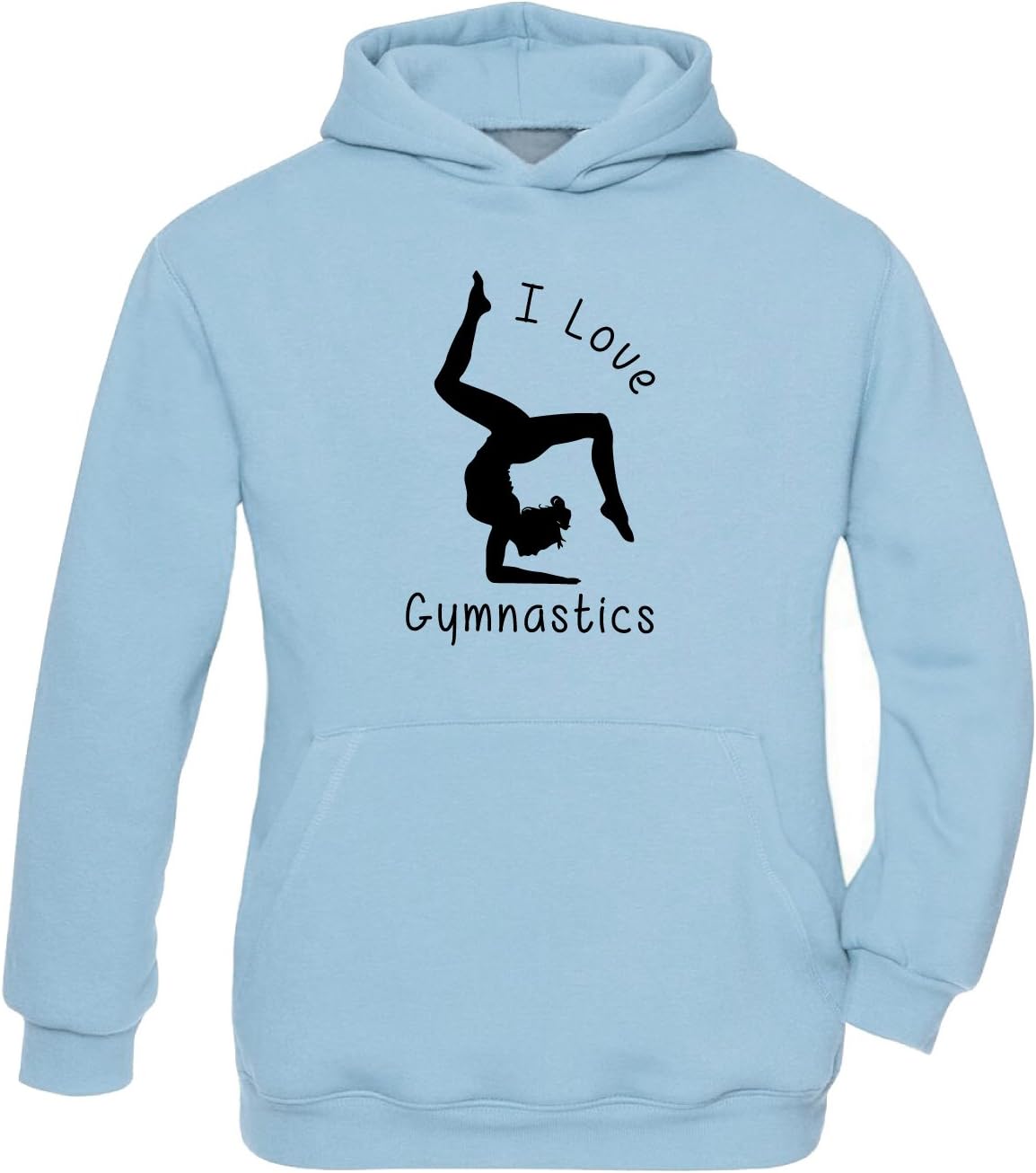 I Love Gymnastics Girl's Children's Gymnastics Hoodie
