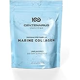 Centenarius Nutrition Hydrolyzed Marine Collagen Peptides - Wild Caught Marine Collagen Powder Supports Healthy Skin, Nails, Bone Strength, & Joint Health - 300g