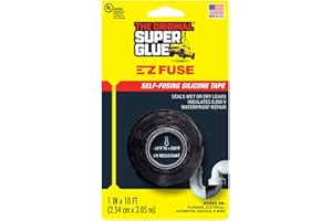 Super Glue The Original 15408 E-Z Fuse Tape, black, 1 inches width x 10 feet length