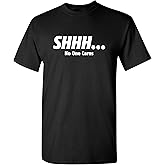 Shhh No One Cares Graphic Novelty Sarcastic Funny T Shirt