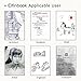 [2018 UPGRADED] Newest Version Elfinbook Smart Wirebound Notebook, Cloud Storage App Notebook, Erasable, Reusable 500+, Water-to-Erase - B5 6.9