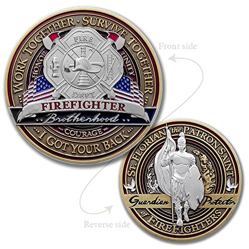FireFighter Brotherhood Challenge Coin Â· Saint Florian Challenge Coin Â· Morale Challenge Coin
