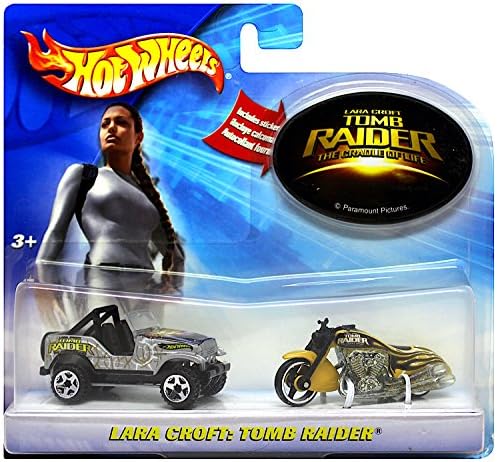 Hot Wheels Tomb Raider the Cradle of Life Diecast Jeep and Motorcycle "IN STOCK"
