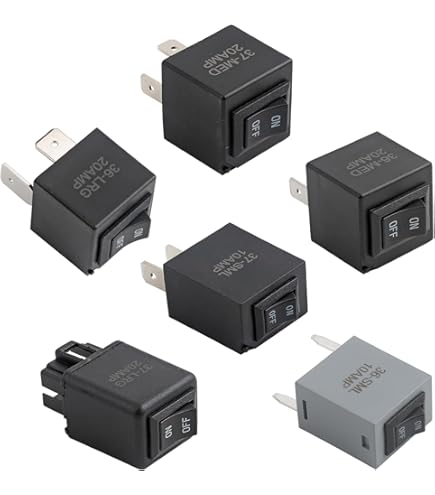 6-tlg. Relais Bypass Schalter Set - Kompatibel Mit OE 9036 9037 9038 - Für Kraftstoffpumpe & Fahrzeugdiagnose