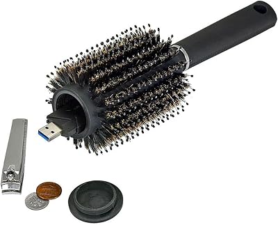 CONGGUAN Diversion Safe Hair Brush Hidden Storage Secret Money Key Hide Travel