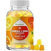DHA Omega 3 Gummies for Adults - Delicious Chia Seed for Brain Omega 3 6 9 Supplement for Inflammation, Energy & Insulin - Vegetarian Essential Fatty Acid Supplements for Immune Support - 60 Chews
