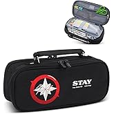 Hymonhon Large Capacity Pen Pouch Bag Stationery Storage Bag Marker Pen Organizer 3 Compartments