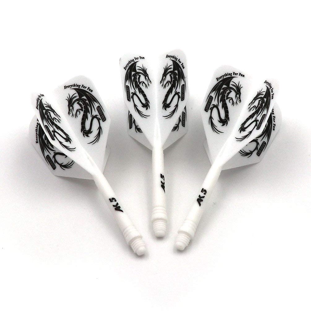 CUESOUL ROST Integrated Dart Shaft and Flights,big wing shape,Set of 3 pcs Dragon Pattern(CSAK-5JL2-S)
