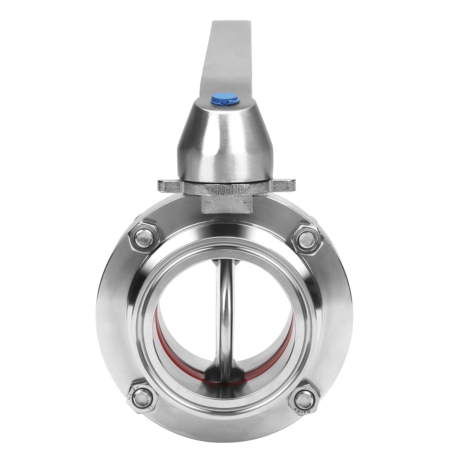 Stainless Steel 304 Tri Clover Compatible Butterfly Valve Squeeze