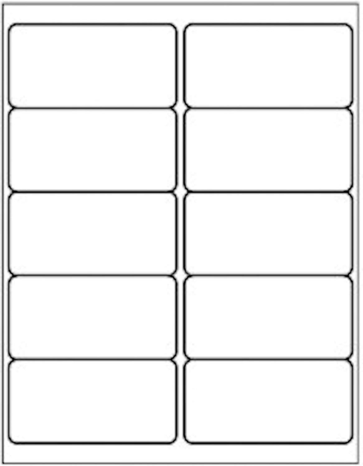 SJPACK 10-UP 100 Sheets Sticker Labels, 2" x 4" Internet Mailing Shipping Address Labels Compatible Laser/Ink Jet (100 Sheets) : Office Products